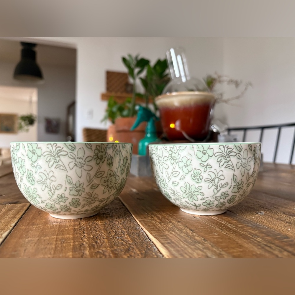 Floral Dipping Bowls, Set of Two - Picture 8 of 16